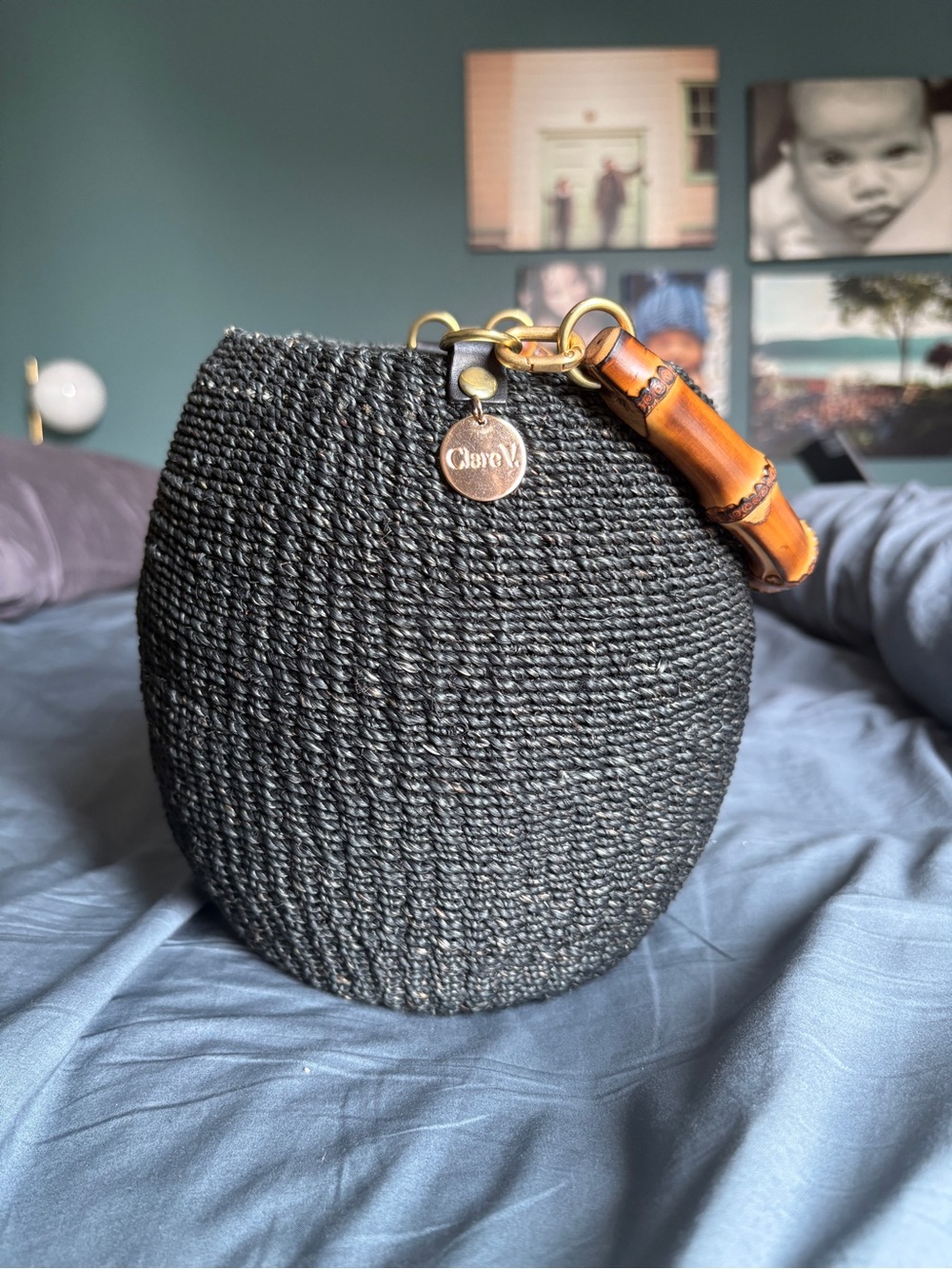 Pot de Miel “Honey Pot” Black and Bamboo from Clare V - Picture 7 of 15